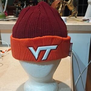 VT Maroon and Orange Beanie